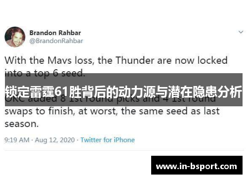 锁定雷霆61胜背后的动力源与潜在隐患分析